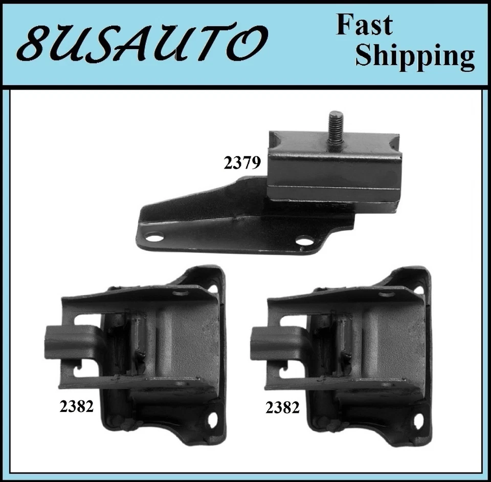 3 件装电机和变速器安装 适合 1980 - 1984 年 BUICK ELECTRA,LESABRE - 4.1L — 第 1/4 张图片