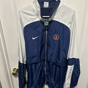 Vintage NIKE Illinois Windbreaker Suit   XXL With  Matching Nike Pants. - Picture 1 of 10