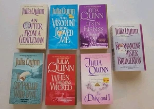 Julia Quinn Lot 7 Paperbacks Books Mister Bridgerton, Sir Philip, Wicked, Duke.. - Picture 1 of 7