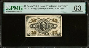 Fr# 1252 PMG 63 Choice Uncirculated - Picture 1 of 2