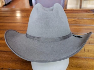 Akubra Coober Pedy with a Custom Shaped Crown and Brim Cowboy Hat size 54 - Picture 1 of 5