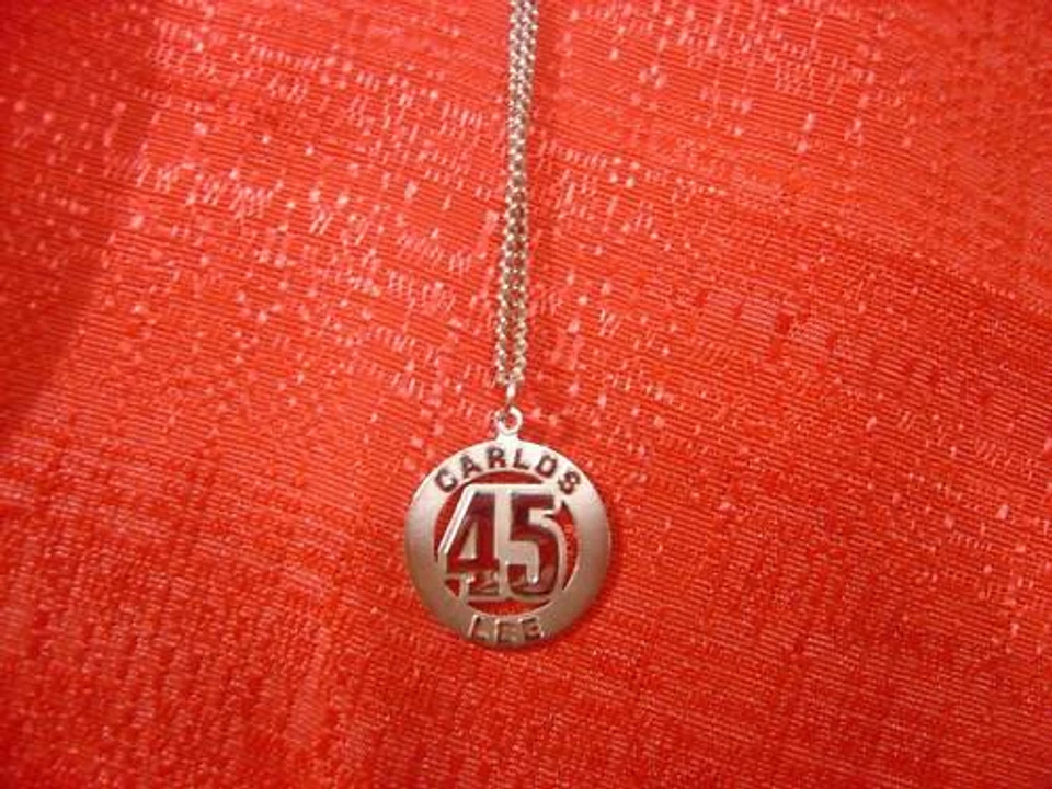 Houston Astros Carlos Lee #45 Necklace MLB - Image 1 of 1