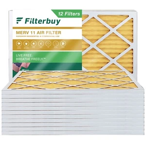 Filterbuy 20x23x1 Pleated Air Filters, Replacement for HVAC AC Furnace (MERV 11) - Picture 1 of 15