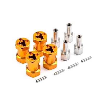 4Pcs 12mm to 25mm Wheel Hex Hub Adapter Extension For 1/10 RC Crawler Scx10 D90 - Image 1 of 4