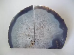Sombreros de piedra ágata cuarzo pulido cristal azul geoda 5,5" de alto - Imagen 1 de 8