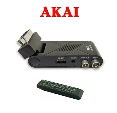 MINI DIGITALE TERRESTRE TV DECODER DVB-T2 FULL HD HDMI MONITOR USB REGISTRARE - Immagine 1 di 4