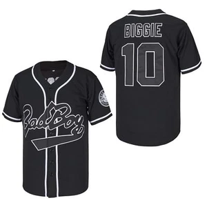 ACAIL Biggie Bad Boy Movie Baseball Jersey Stitched Black Size M - Picture 1 of 5
