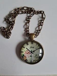 RARITÄT: Taschenuhr an Kette - 3 cm, Handarbeit, für Bär oder Puppe - Bild 1 von 1