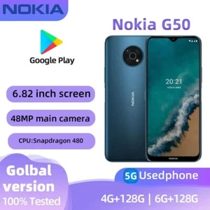 Smartphone Nokia G50 5G 64GB 128GB 48.0MP Desbloqueado Android Nuevo Sellado - Imagen 1 de 9