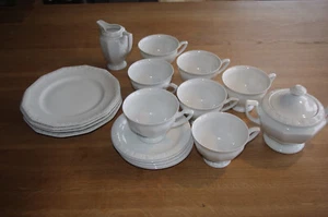 Kaffeegeschirr Rosenthal, Maria weiß, um 1910 - Bild 1 von 8