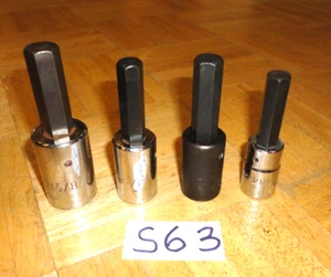 PROTO TOOLS PROFESSIONAL 4 PIECE 1/2 DRIVE METRIC & SAE. HEX SOCKET DRIVERS - Bild 1 von 10