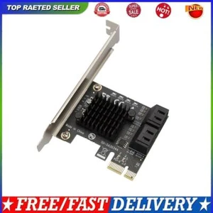PCIe SATA Adapter 4 Port SATA III zu PCI Express 3.0 X1 Interne Erweiterungskart - Bild 1 von 9