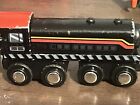 2014 Black Wood Train Engine Maison Joseph Battat Toy Railroad Magnet Connect