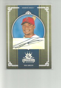 2005 DIAMOND KINGS SIGNATURE SILVER #3 JOSE GUILLEN  AUTO  17/50