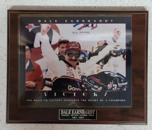 Dale Earnhardt Victory Plaque-Racing All-Time Greatest Driver 1951-2001 13"x10.5 - Picture 1 of 2