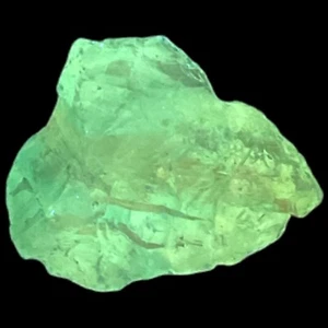 Satin Blue Translucent Art Glass Cullet Glowing Manganese Slag Glass #4GM357 - Picture 1 of 7