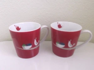 Starbucks Partridge 2011 Holiday Mugs Set of 2 - Picture 1 of 6
