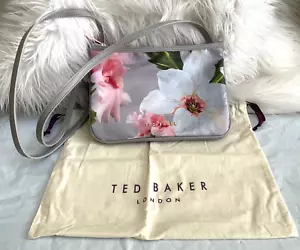 Ted Baker- PRIM- Chatsworth Bloom - Cross Body Purse Gray Floral w/Dust Bag - Picture 1 of 11