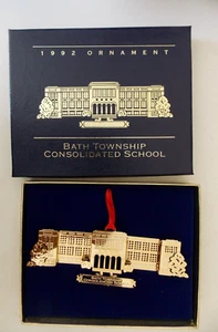 1992 Bath Township Consolidated School Ornament City of Fairborn, Ohio - Picture 1 of 7