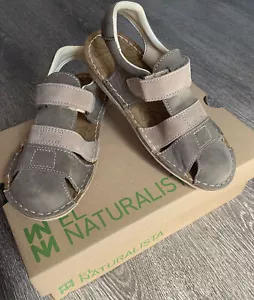 EL NATURALISTA KIDS SANDALS FLAt khaki-PIEDRA KIRI EU 32 / UK 13 - Picture 1 of 12