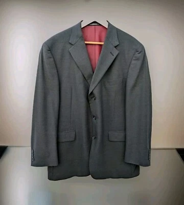 SZ 46R Austin Reed Mens Dillards Black Wool Blend Sport Coat Jacket Blazer - Image 1 of 4