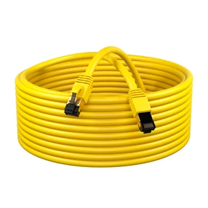 Cat8 SFTP Ethernet Patch Cable 2GHz Network LAN Cord 0.5-75FT Yellow Multi LOT - Afbeelding 1 van 12