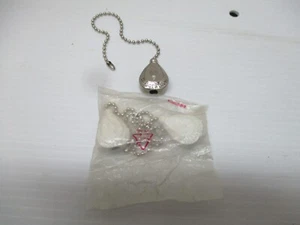3 HARBOR BREEZE Ceiling Fan & Light Pull Chains - 1 Silver & 2 White - Picture 1 of 6