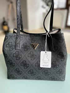 GUESS Damen Handtasche Shopper Vikky OB699528 NEU UVP: 135,00€ coal logo - Bild 1 von 6
