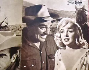 MARILYN MONROE, CLARK GABLE "MISFITS" German movie program 1961 Monty Clift - Imagen 1 de 3