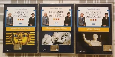 LA GRANDE STORIA DELL'UOMO 3 DVD VIDEO L'IMPERO ROMANO L'EGITTO ED ULISSE - Immagine 1 di 4