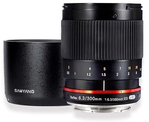 Samyang 300mm F6.3 Mirror Lens for Fuji X - Black - New! - Picture 1 of 1