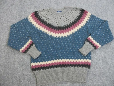 VINTAGE Woolrich Sweater Mens Medium Fair Isle Pullover Wool Mohair Winter Knit - Image 1 of 4