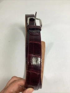 Brunello Cucinelli Genuine American Alligator Belt - 44/110 - Handmade In Italy - Picture 1 of 7