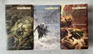 HUNTER"S BLADE TRILOGY  3 pbs R A SALVATORE Orcs DROW Swords FORGOTTEN REALMS - Imagen 1 de 3