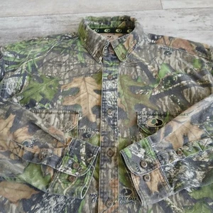 Mossy Oak Apparel Mens Explorer Button Up Shirt Camouflage Hunting L/G - Picture 1 of 9