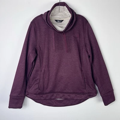 THE NORTH FACE Sudadera Borgoña Capucha Alta Cuello Dobladillo Alto Bajo Cuello Talla XL Foto 1 de 4