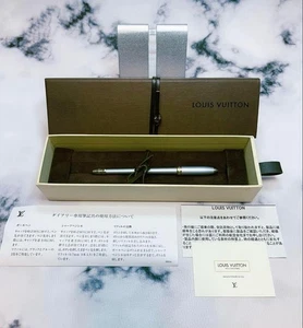 LOUIS VUITTON Stylo Agenda GM Ballpoint Pen Black Ink Used w/Box Instructions - Picture 1 of 24