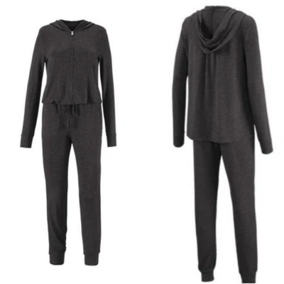 Mono Cabi Brezo Gris Carbón Talla XS Manga Larga Con Capucha Cordón Cintura Foto 1 de 4