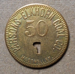 Kohleschreiber: McDowell KY 1847-A50, Parsons-Elkhorn Coal Co., R-6, Messing - Bild 1 von 2