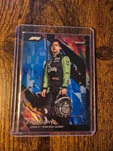 Topps Finest Formula 1 2024 Zhou Guanyu Uncommon Blue /150 #114 - Picture 1 of 2
