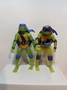 2 TMNT Teenage Mutant Action Figuren Mutant Mayhem Leonardo und Donatello 4,5" - Bild 1 von 14