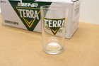 ONE (1): TERRA "테라" KOREAN SOJU SOMAEK BEER GLASS (225mL /~8 FL. OZ.)