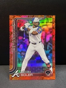 2025 Topps Serie 1 Jorge Soler Red Holo Foil 4/5 🔥 ATLANTA BRAVES LA ANGELS LA - Foto 1 di 10