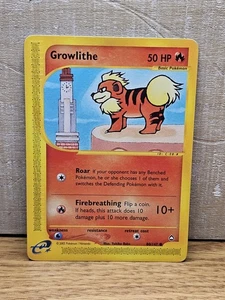 Juego de cartas coleccionables de Pokémon Growlithe 80/147 Aquapolis Non-Holo de colección  - Imagen 1 de 13