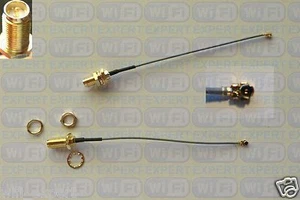 Câble WiFi Pigtail 20 x 4 pouces mini PCI U.FL / IPX vers RP-SMA - Photo 1/7