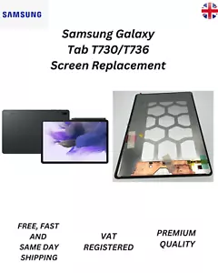Digitalizador LCD de repuesto de pantalla negra Samsung Galaxy Tab T730 T736 - Imagen 1 de 4