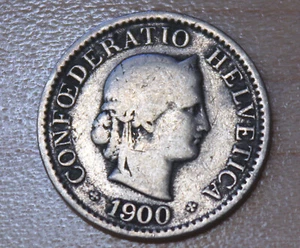 1900 Switzerland 5 Rappen - Picture 1 of 2
