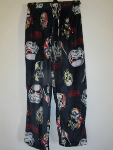 Star Wars Youth Boys Blue Velour Fleece Pajama Pants Chewy, C3PO, Darth, Size S - Picture 1 of 12
