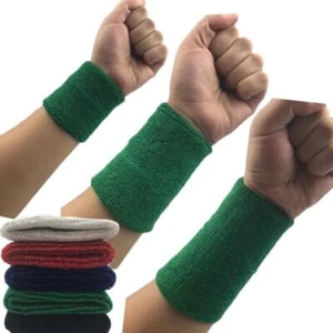 1pcs Wrist Sweatband Tennis Sport Wristband Volleyball Gym Wrist Brace Support S - Picture 1 of 35