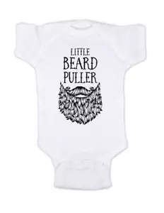 Little Beard puller funny cute baby one piece bodysuit toddler youth shirt - Picture 1 of 1
